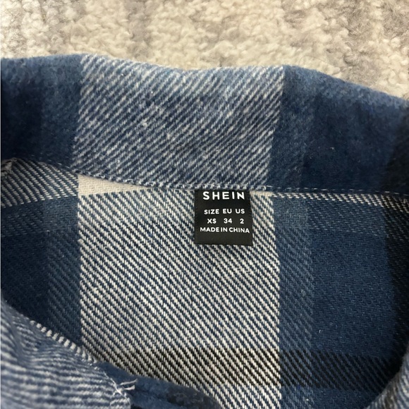 NWOT | Shein | plaid button down - Picture 7 of 10